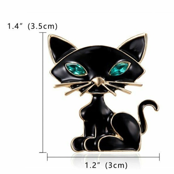 Mid-Century Modern Black Cat NWT - Picture 2 of 2